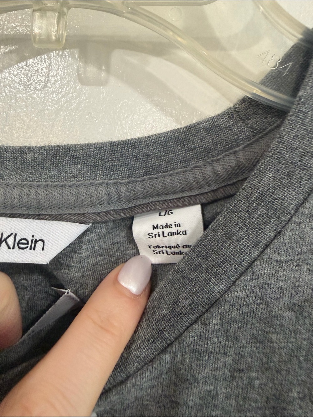 Calvin Klein Men's Short Sleeve Crewneck T-Shirt in Heather Gray - Picture 3 of 7